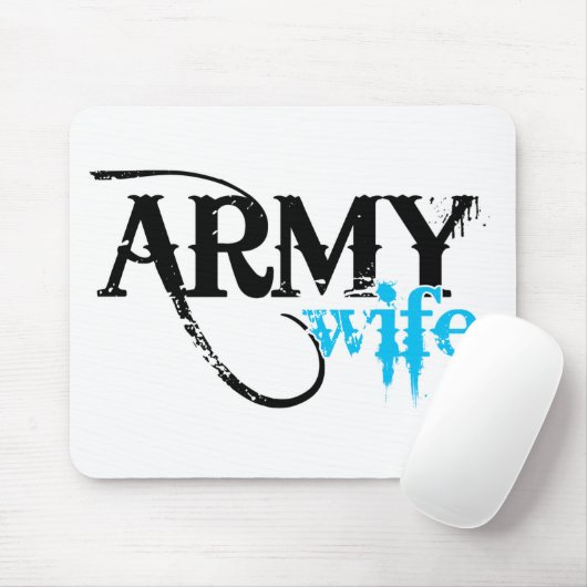 Verpletterende vrouw van het leger muismat (Met muis)