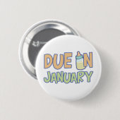 Verplicht in januari ronde button 5,7 cm (Voorkant /achterkant)