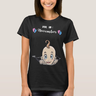 Verplicht in november zwangerschap t-shirt