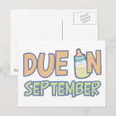 Verplicht in september briefkaart (Voorkant / Achterkant)