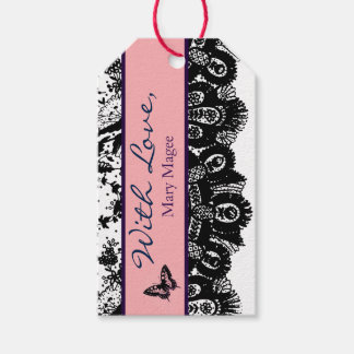 VERPLICHT LABEL BLAUW MET VERLIES DIY-NAAM CADEAULABEL