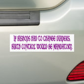 Verplichte Geboortecontrole bumperstickers (Op auto)