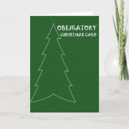 Verplichte kerst Kaart