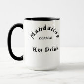 Verplichte Mok van warme Drink (Links)