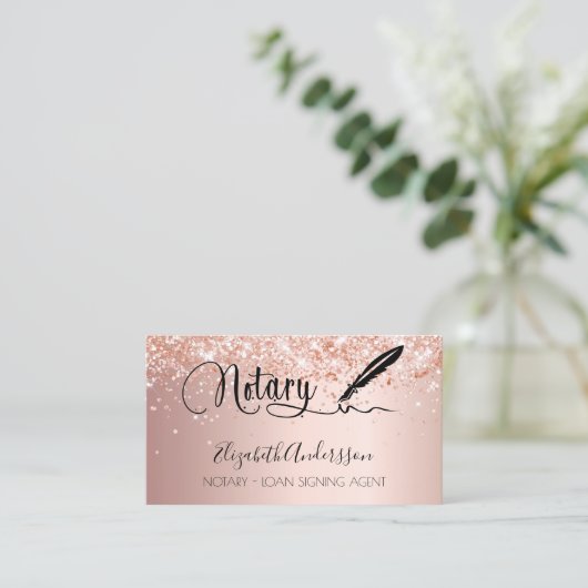 Verplichte ondertekenaar roos goudfoto QR-code Visitekaartje (Staand voorkant)