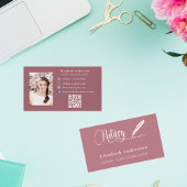 Verplichte ondertekenaar roos goudfoto QR-code Visitekaartje