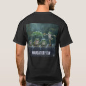 "Verplichte pret" T-shirt (Achterkant)