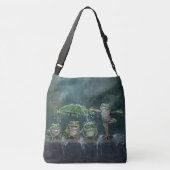 ""Verplichte pret" tote of crossbody Tas (Achterkant)