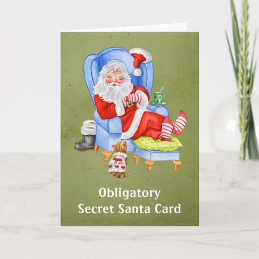 Verplichte Secret Santa kaart (Voorkant)