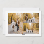 Verplichte vakantie Kaart Funny Christmas Photo Ca (Achterkant)