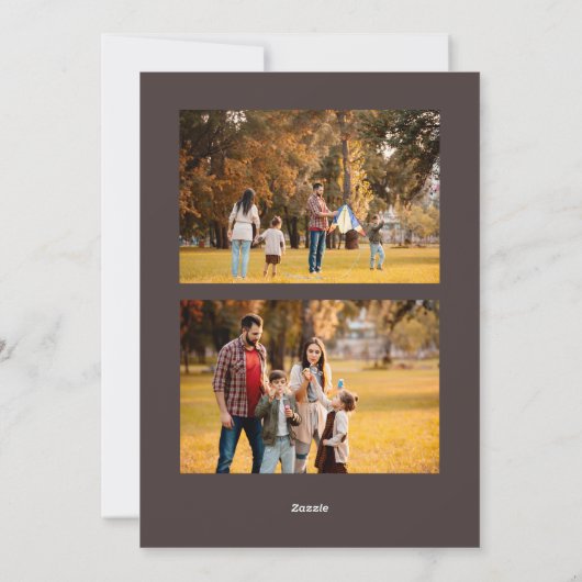 Verplichte vakantiekaart Funny Holiday-fotokaart Feestdagenkaart (Achterkant)