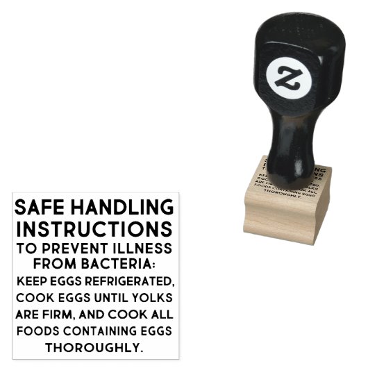 VERPLICHTE WAARSCHUWING Eikarton Stempel VET TEKST (Gestempeld)