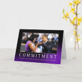 Verplichting (de Buil van de Vuist Obama) Kaart (Gele Bloem)