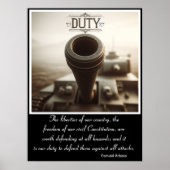 Verplichting: ijzer en stof poster (Voorkant)