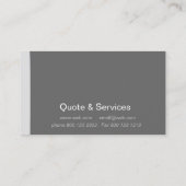 Verpoold Sharp Minimalistisch Trendy Modern Basic Visitekaartje (Achterkant)