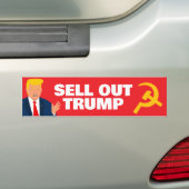 Verraad aan verrader Trump: grappige politieke car Bumpersticker (Op auto)