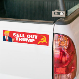 Verraad aan verrader Trump: grappige politieke car Bumpersticker