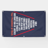 Verraad collusie corruptie obstructie Trump Spandoek (Horizontaal)