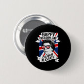Verraad Dag Grappig Koningin Elizabeth 4 van juli Ronde Button 5,7 Cm (Voorkant /achterkant)