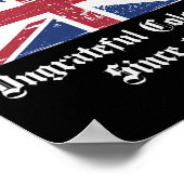 Verraad Dag ondankbare kolonialen Shirt 4 van juli Poster (Hoek)