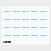 VERRAAD DOOR OBAMA RONDE STICKER (Vel)