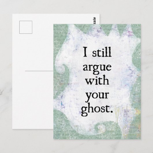 Verraad uw Ghost-Briefkaart Briefkaart (Voorkant / Achterkant)