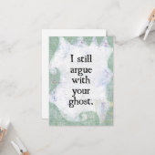 Verraad uw Ghost-Wenskaart Kaart (Voorkant / Achterkant in situ)