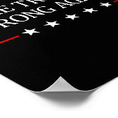 Verraad weer verkeerd maken poster (Hoek)
