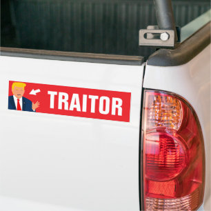 Verrader Anti Trump Auto Bumpersticker