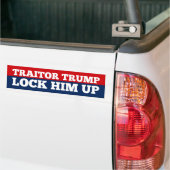 Verrader Trump sluit hem op Bumpersticker (Op Truck)