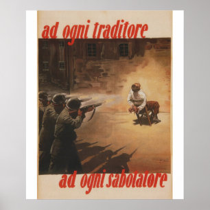 verrader van elk Propaganda-Poster Poster