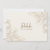 Verras 50ste Jubileum met foto - Gouden Bloemen Kaart (Achterkant)