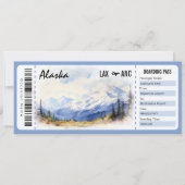 Verras Alaska Boarding Pass Cadeaubon Kaart (Voorkant)