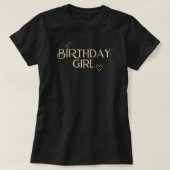 Verras een vriend Gold Happy Birthday T-shirt (Design voorkant)
