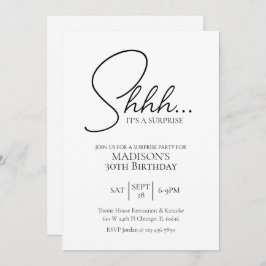 Verras elke leeftijd 30e Black & White Verjaardag Kaart