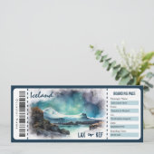 Verras IJsland instapkaart cadeaubon in Kaart (Staand voorkant)