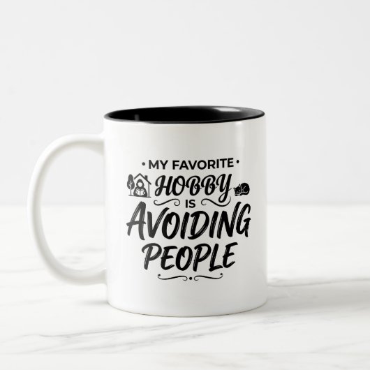Verras koffieliefhebbers introvert mok (Links)