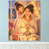 Verras Moeder Cadeau Canvas Muur Kunst Decoratie (Insitu (Houten vloer))