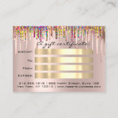 Verras uw klanten met $ 100 cadeaubon visitekaartje (Achterkant)