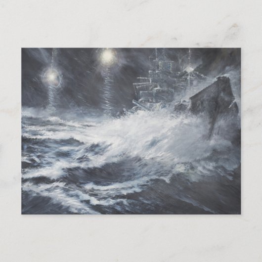 Verrassd door de Scharnhorst-strijd van Starshell Briefkaart (Voorkant)