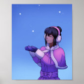 Verrassd door sneeuw poster (Voorkant)