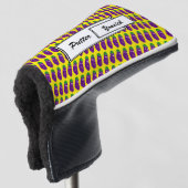 Verrassde Eggplant door Kenneth Yoncich Golfheadcover (3/4 voorkant)