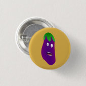 Verrassde Eggplant door Kenneth Yoncich Ronde Button 3,2 Cm (Voorkant /achterkant)