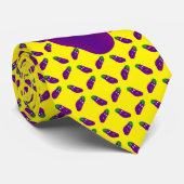 Verrassde Eggplant door Kenneth Yoncich Stropdas (Opgerold)