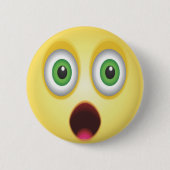 Verrassde Emoji Face Ronde Button 5,7 Cm (Voorkant)