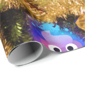 Verrassde Emoji Poop Kerstmis Cadeaupapier (Rol Hoek)