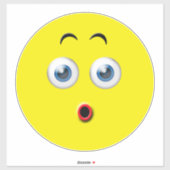 Verrassde Emoji Sticker (Vel)