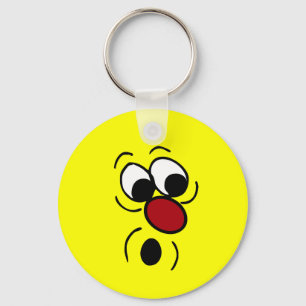 Verrassde Face Grumpey Sleutelhanger
