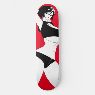 Verrassde ijzige kalkoskateboard persoonlijk skateboard