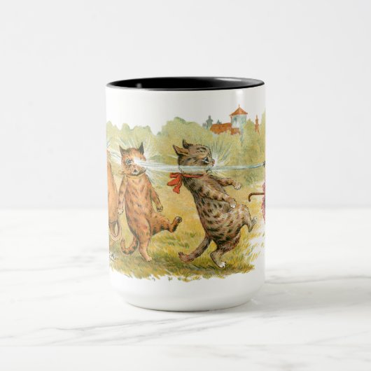 Verrassde katten Louis Wain Mok (Midden)